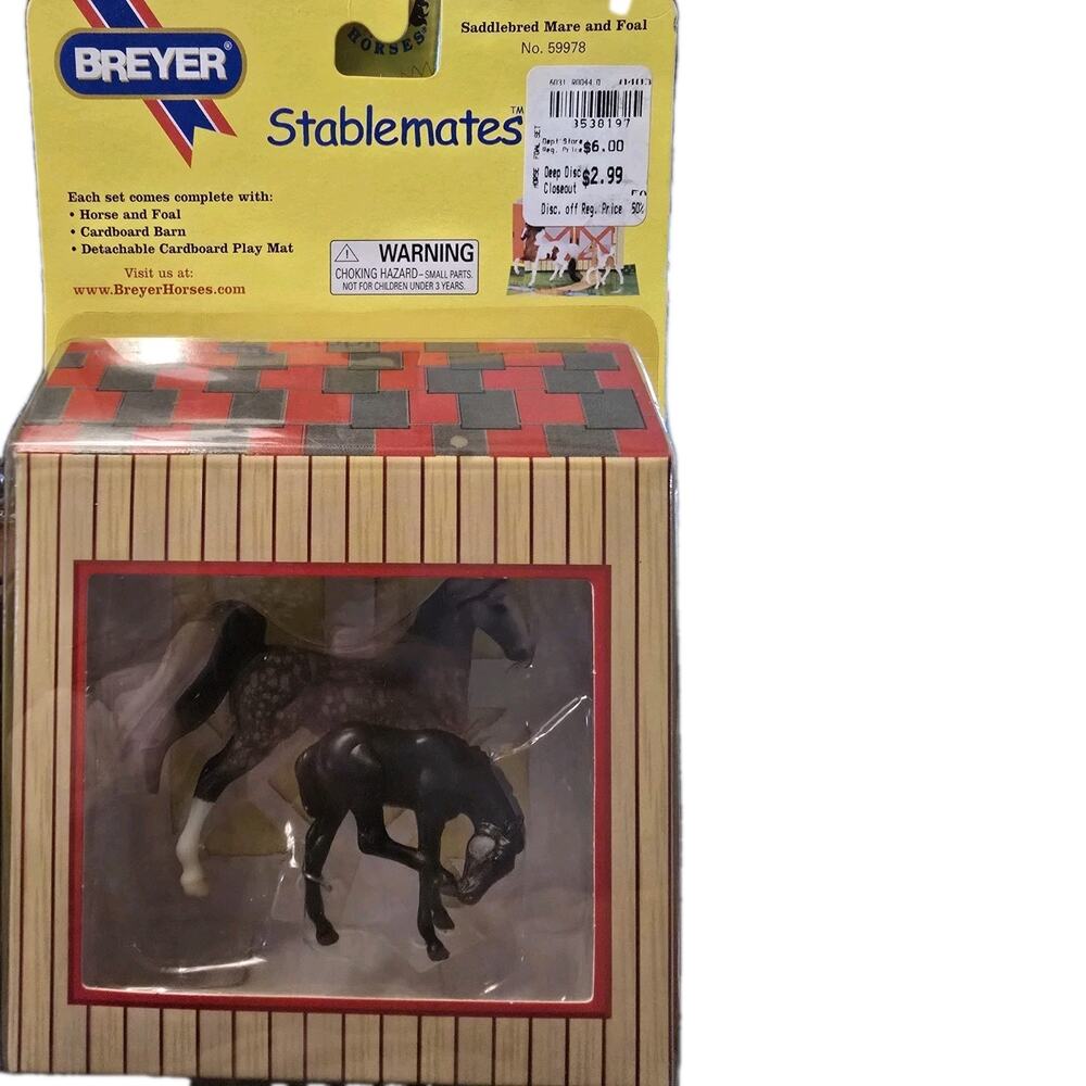 NIB Breyer Stablemates Saddlebred Mare And Foal #59978 Vintage NOS